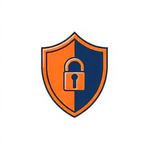 Shield with a lock representing privacy protection.