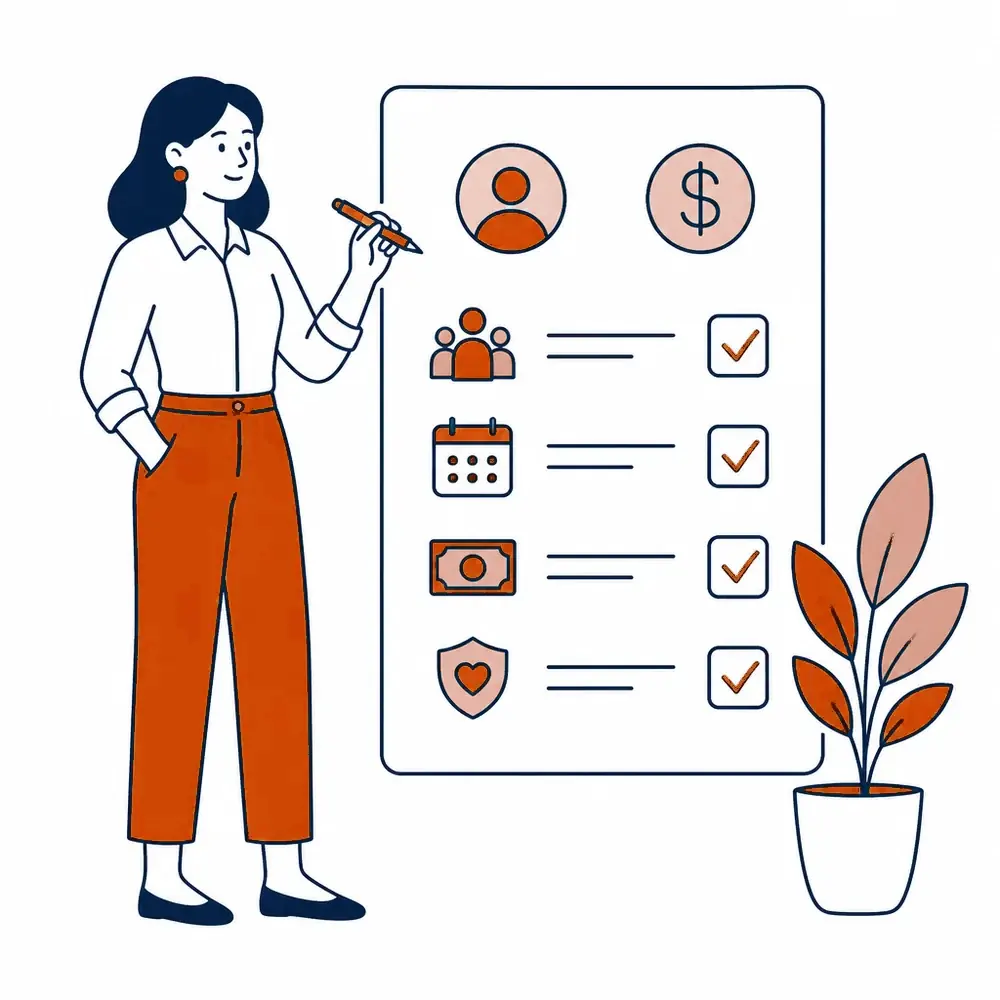 Questions checklist illustration