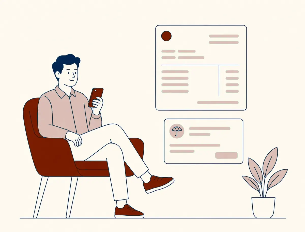 Employee self-service portal on desktop and mobile