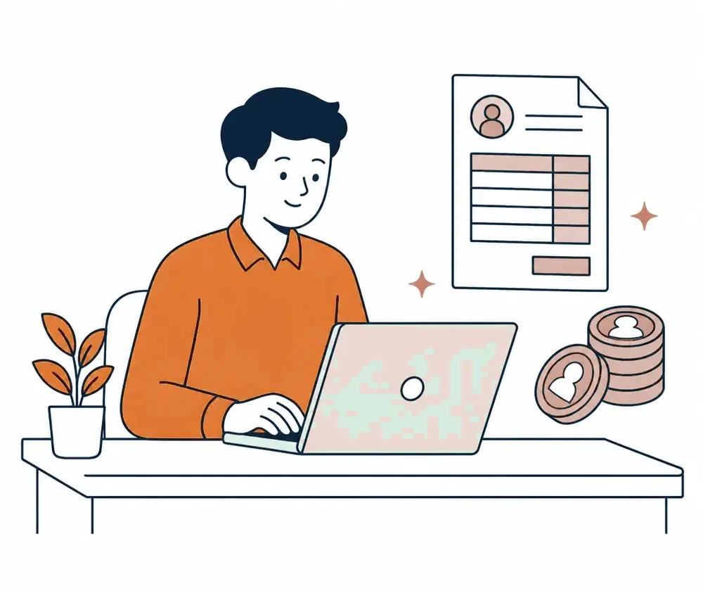 Payroll register illustration